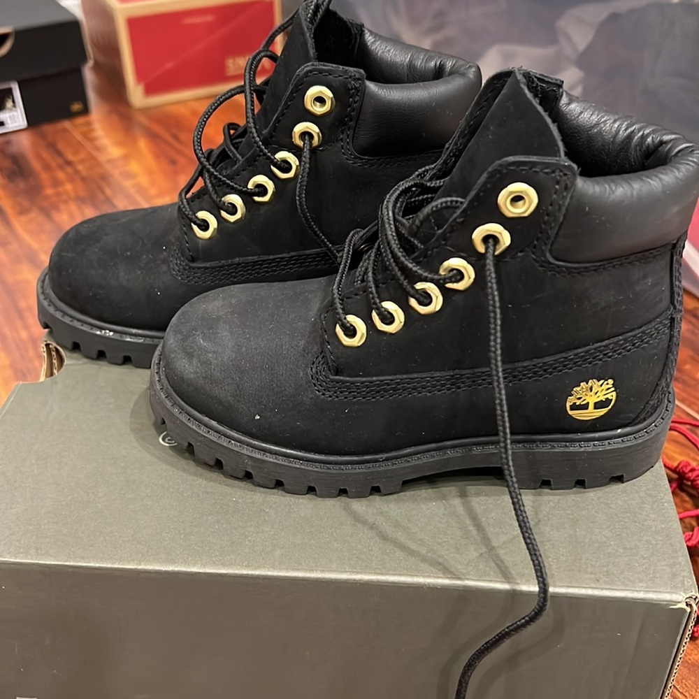 Timberland premium 6in waterproof boot. Black Nubuck